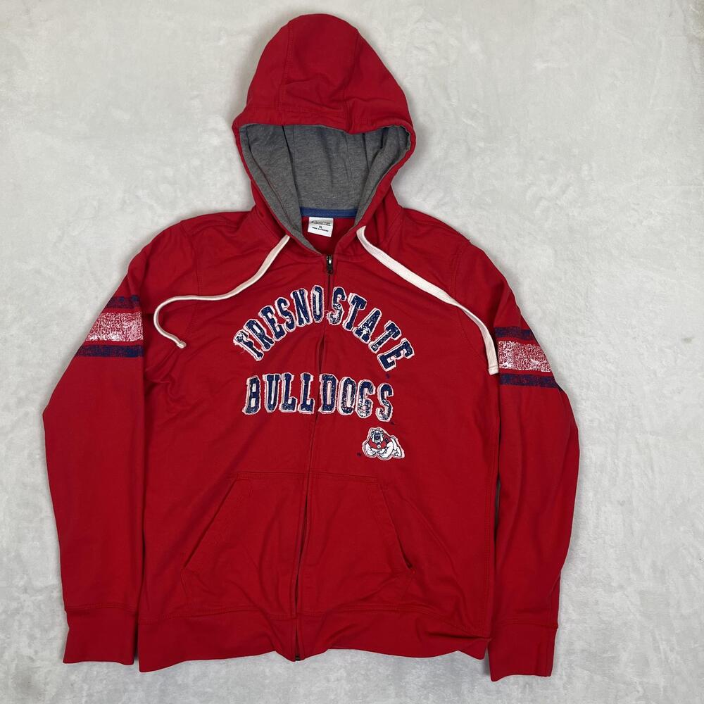 Fresno State Bulldogs Hoodie Sweatshirt Womens XL Red NCAA Basketball G3 For Her